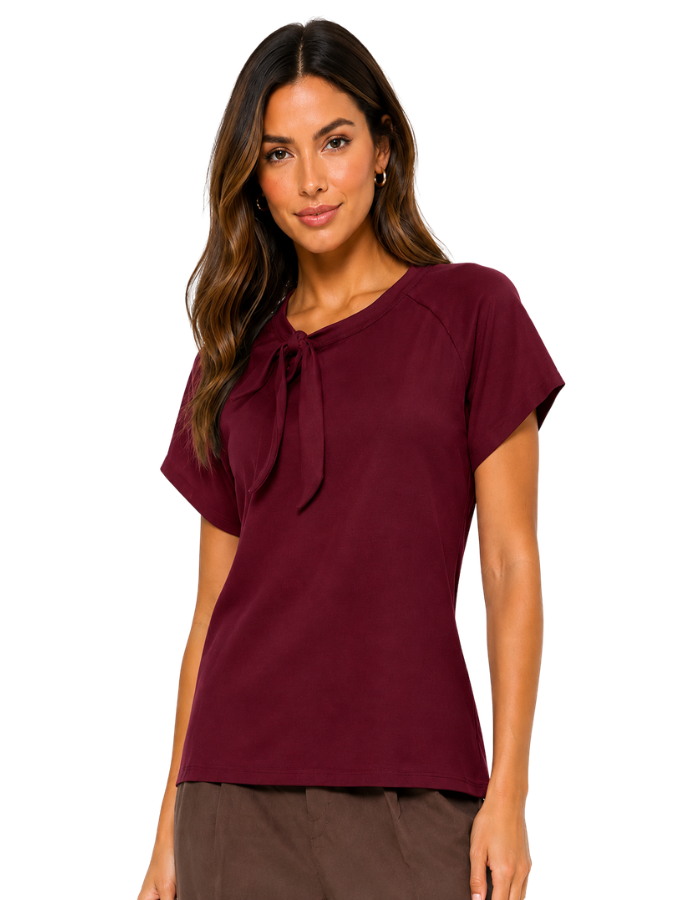 Blusa Visco lycra Vinho - Tamanho M